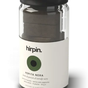 Vasetto hirpin. Pepita nera, fondo di porcini al tartufo nero